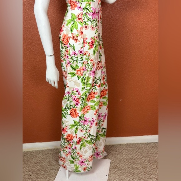 Bebe Multicolor Floral Jumpsuit Size 14. E12 - Picture 10 of 15